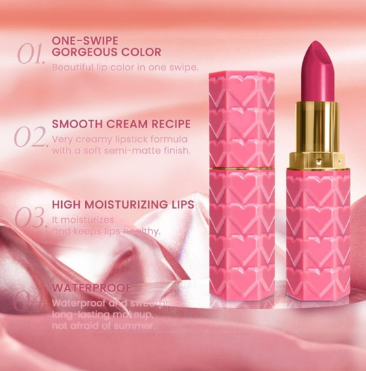 Pink  plum rose glossy lipstick Cakaila brand