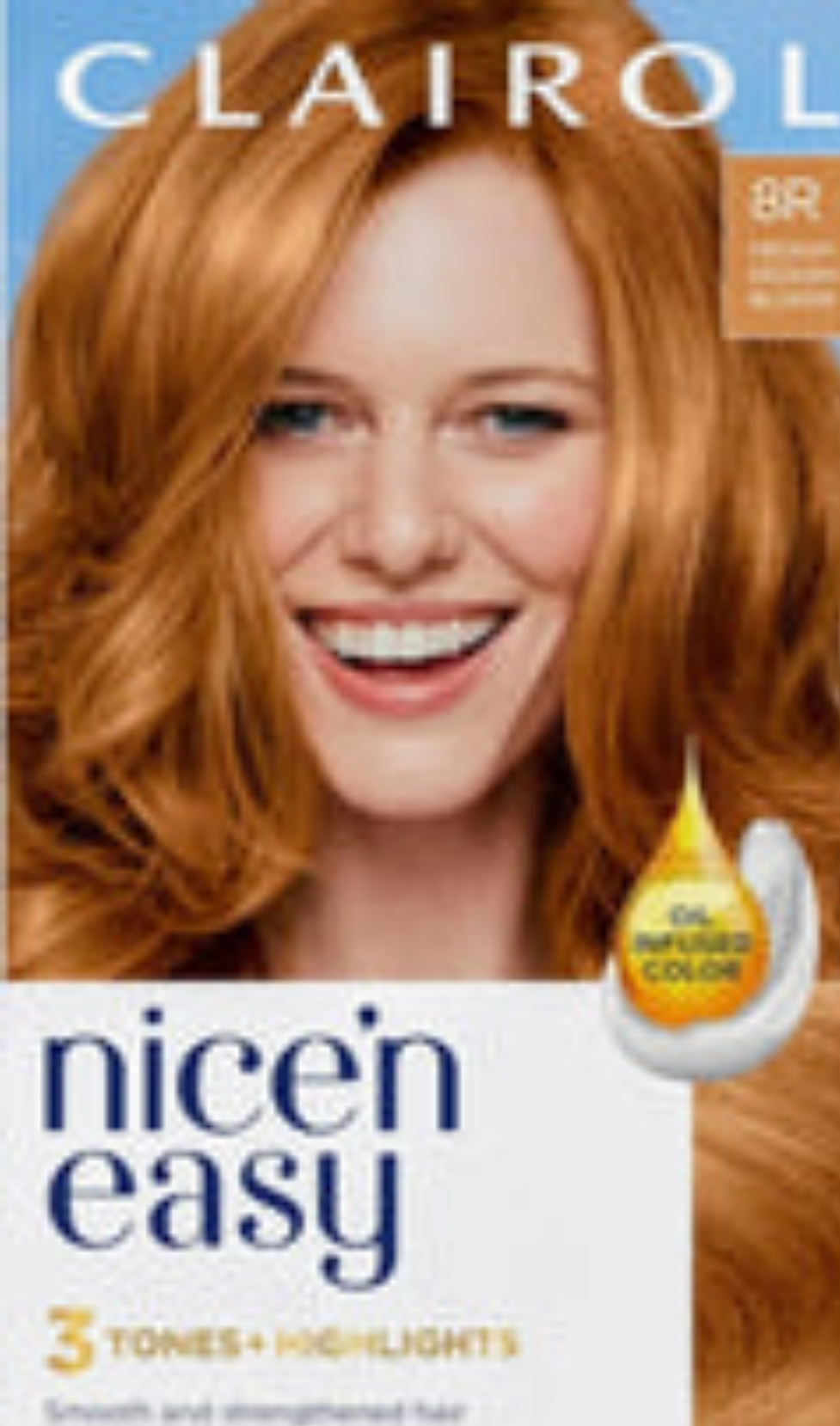 Clairol Nice' N Easy R8 Medium Reddish Blonde Hair Color