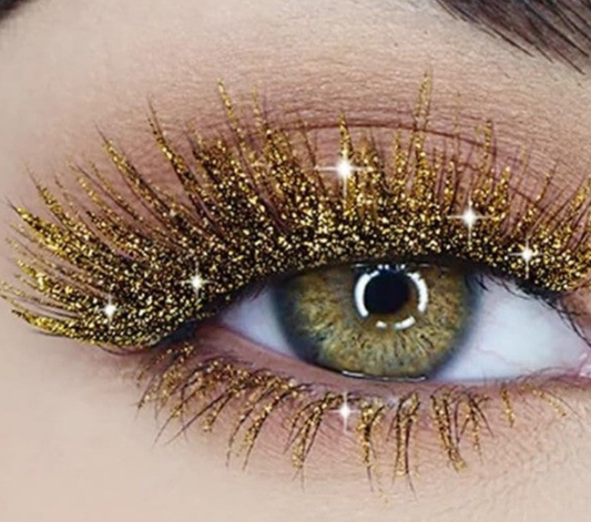 Eye shadow gold  flash liquid glitter