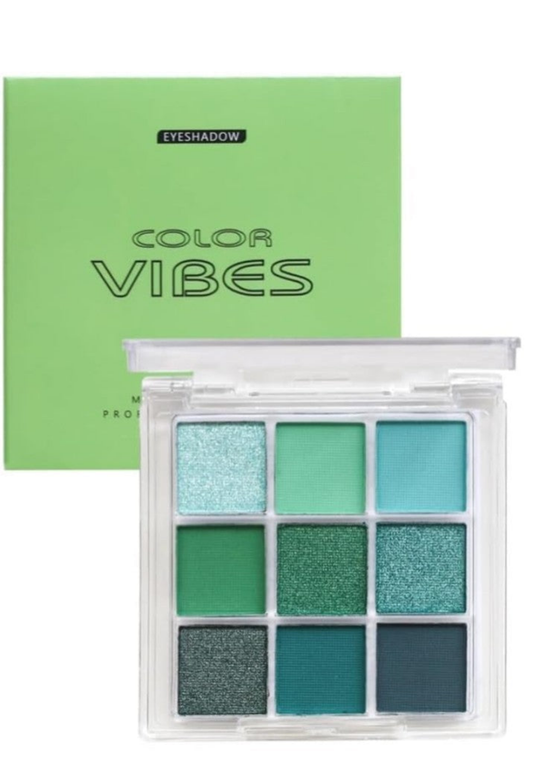 Eye shadow green  intense metalic palette COLORS VIBES