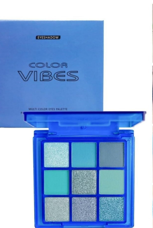 Eye shadow  blue intense metalic palette