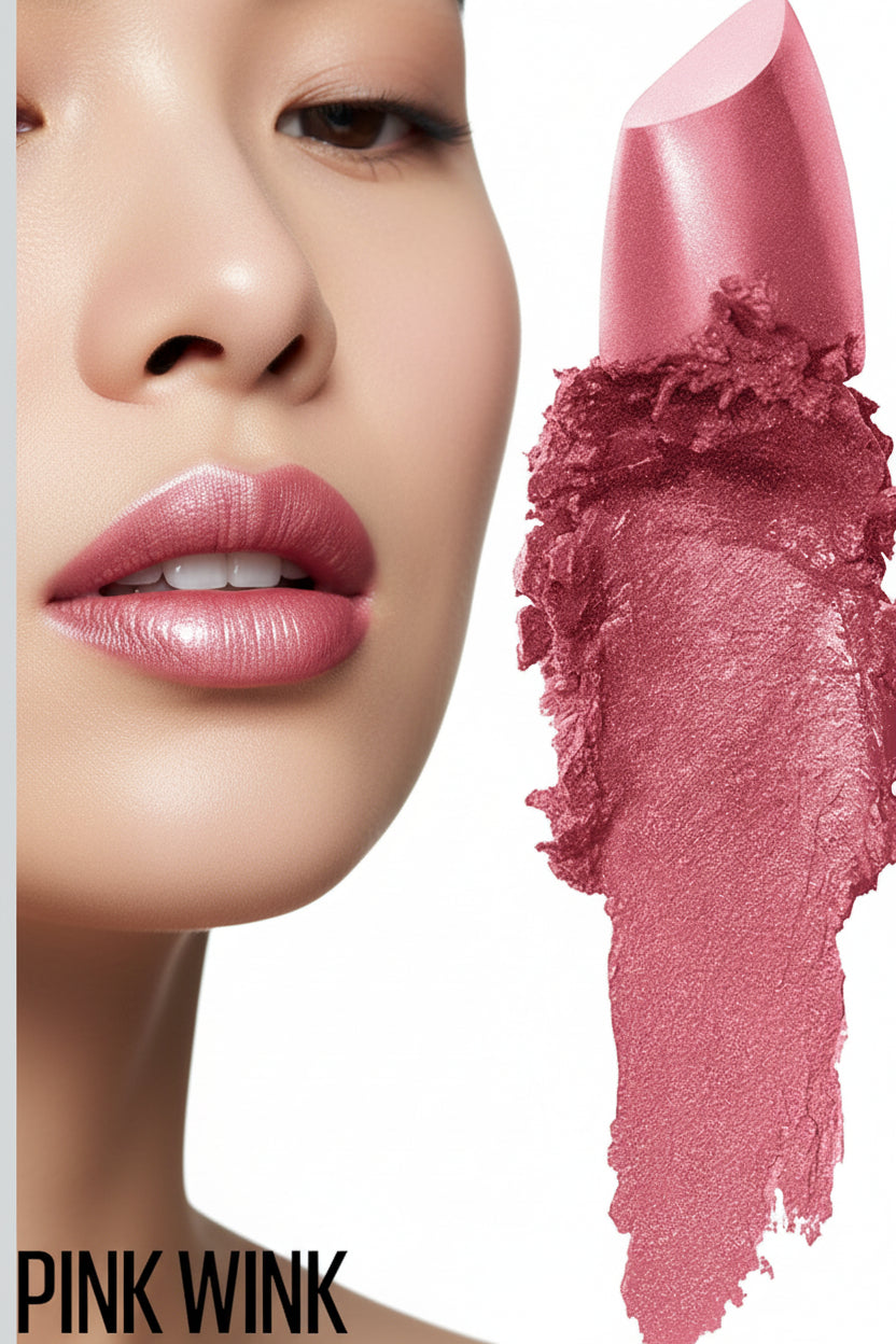 Maybelline New York Lipstick Creamy Matte Pink Wink color.