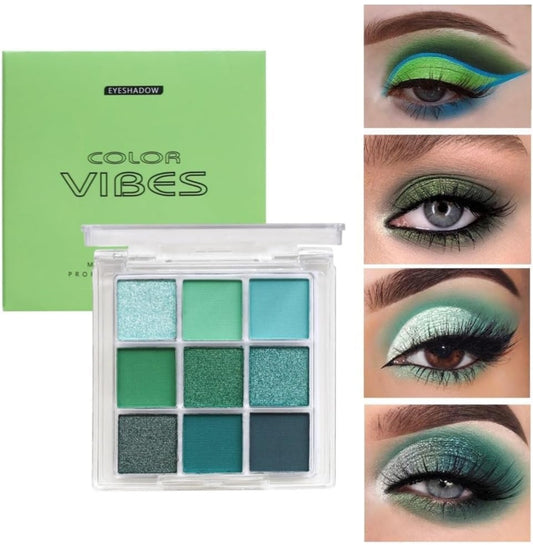 Eye shadow green  intense metalic palette COLORS VIBES