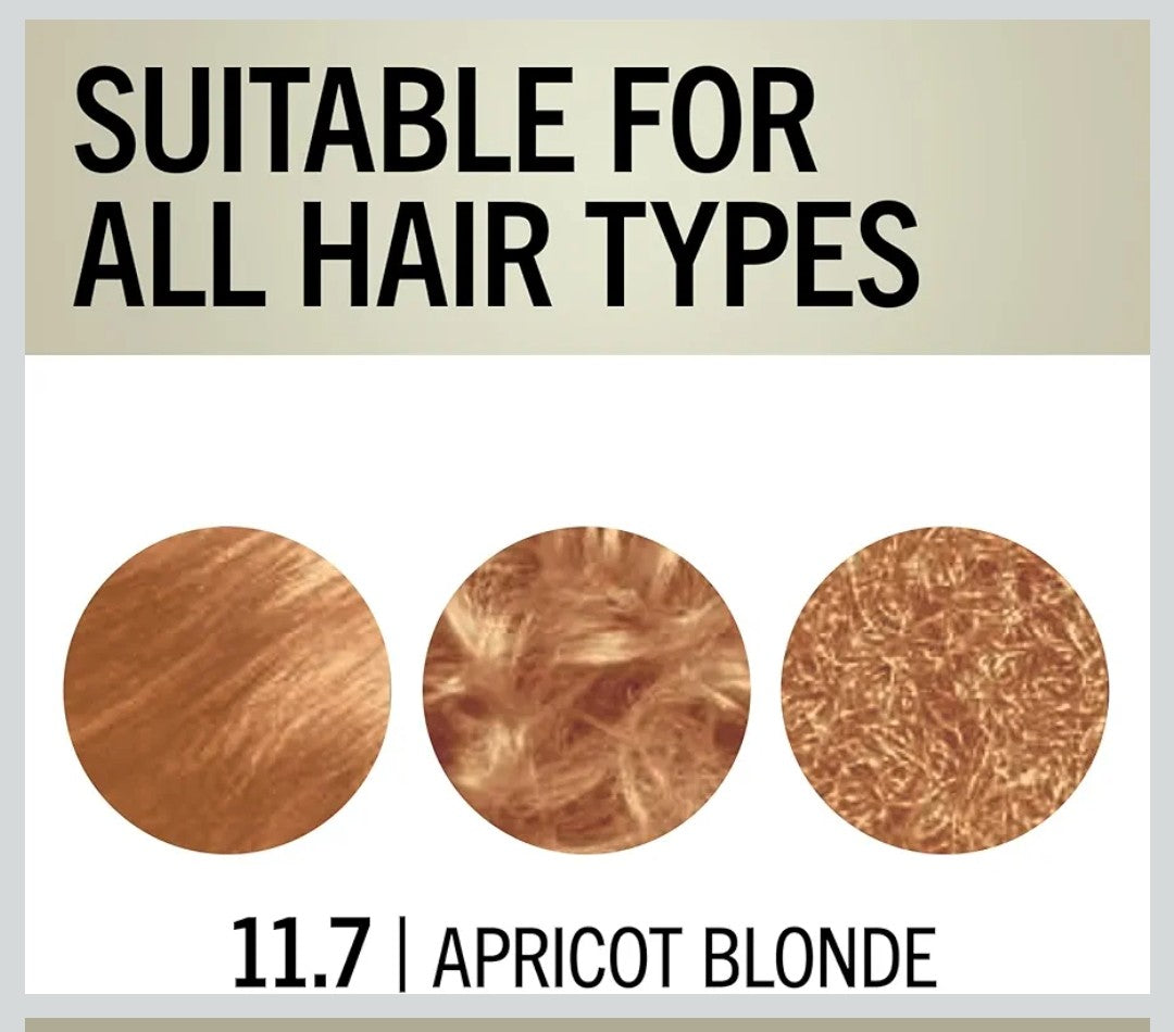 Schwarzkopf Keratin Blond 11.7 apricot blonde hair color 1 count.