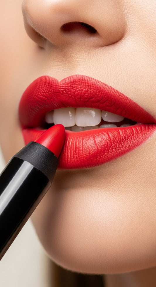 Red crayon lipstick waterproof