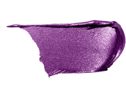 Purple dark glossy lipstick intense color