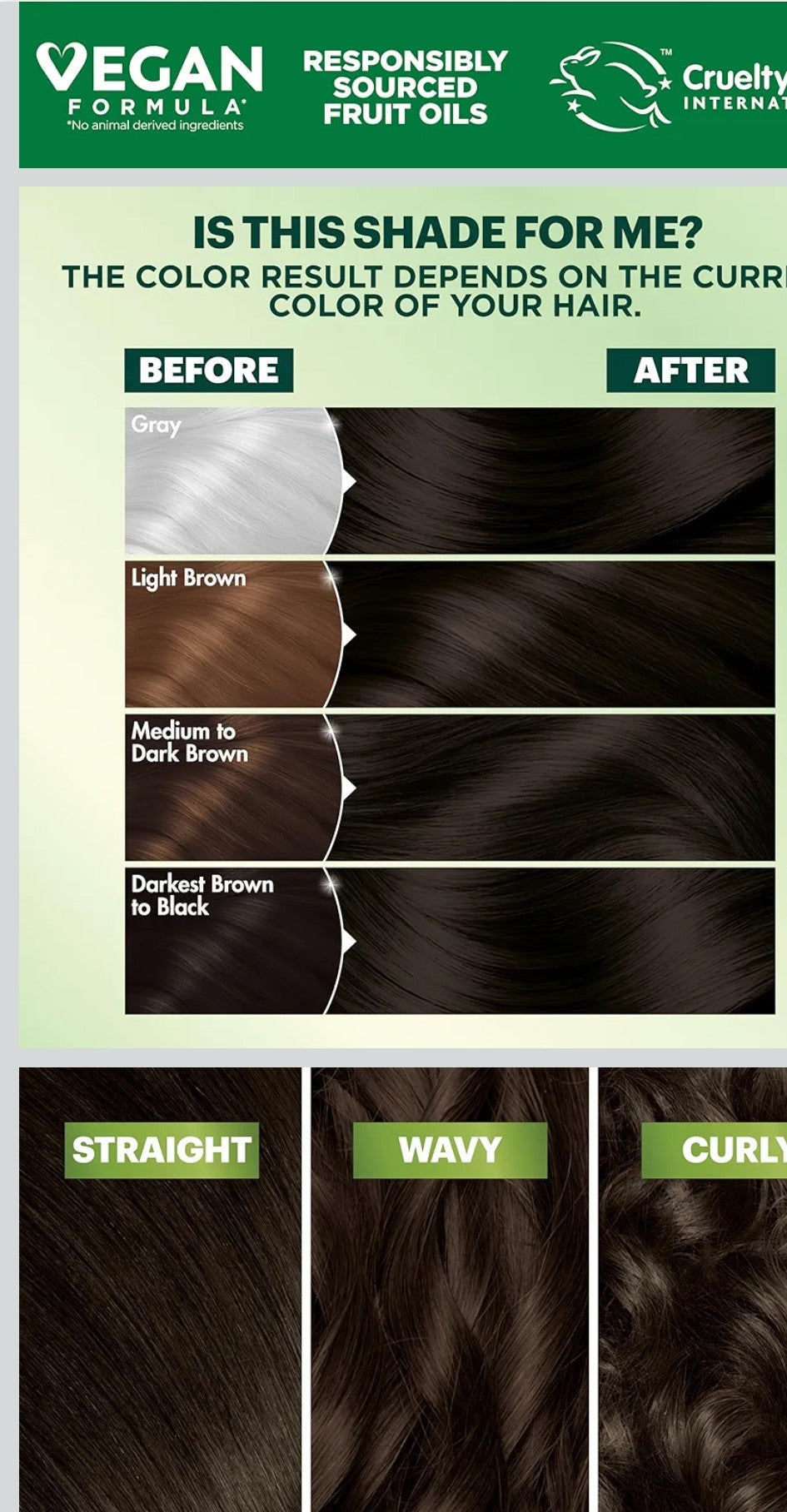 Garnier Hair Color Deep  Soft Black #200 Vegan Formula