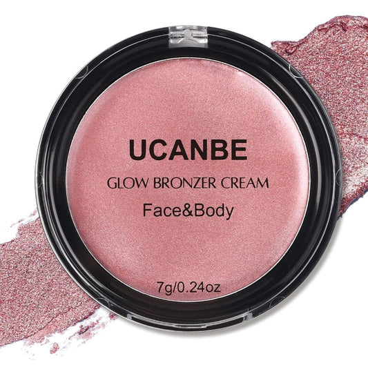 Pink plum Bronzer for face and body glow
