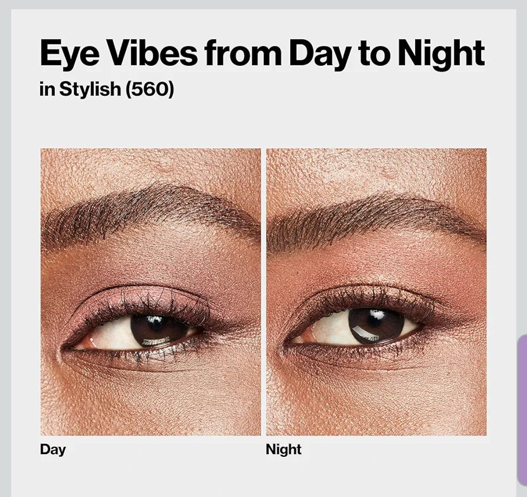REVLON ColorStay Day to Night limited time Eyeshadow Quad, Longwear Shadow Palette with Transitional Shades and Buttery Soft Feel, Crease & Smudge Proof, 560 Stylish, 0.16 Oz