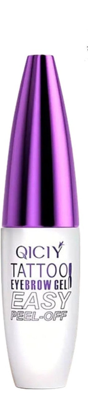 Eyebrow liquid gel tatoo brown easy-peel off