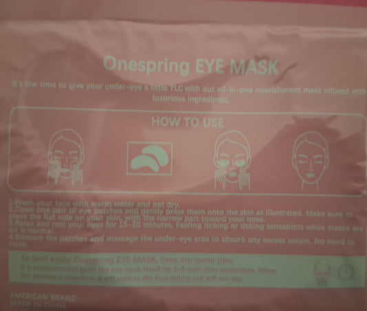 Under eye mask collagen