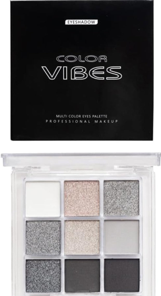 Eye shadow sylver gray intense metalic palette