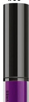 Purple intense dark purple color matte lip gloss