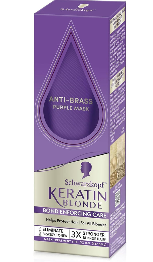 Schwarzkopf Keratin Blonde Enforcing Care Anti - Brass Purple Mask
