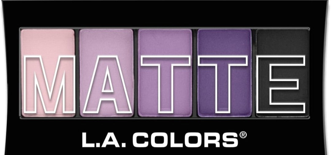Matte purple palette L.A.Colors longlasting.
