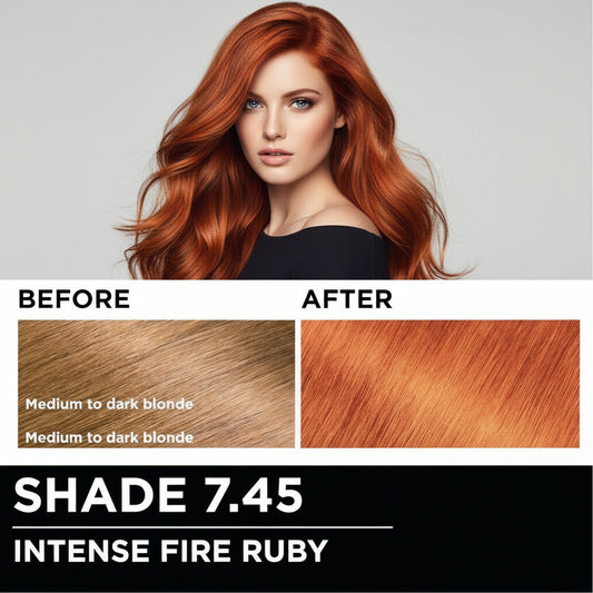 Garnier Hair Color Shade 7.45 Intense Fire Ruby VEGAN Formula 1 count