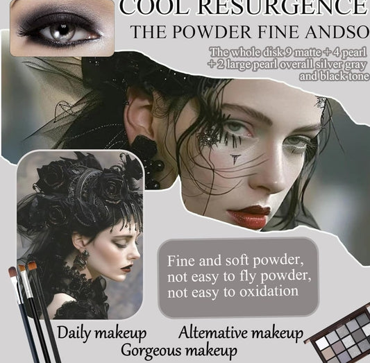 15 Colors Eye Shadow Palette Black Meteors