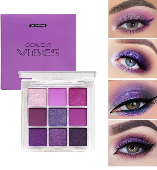 Eye shadow purple  intense metalic palette