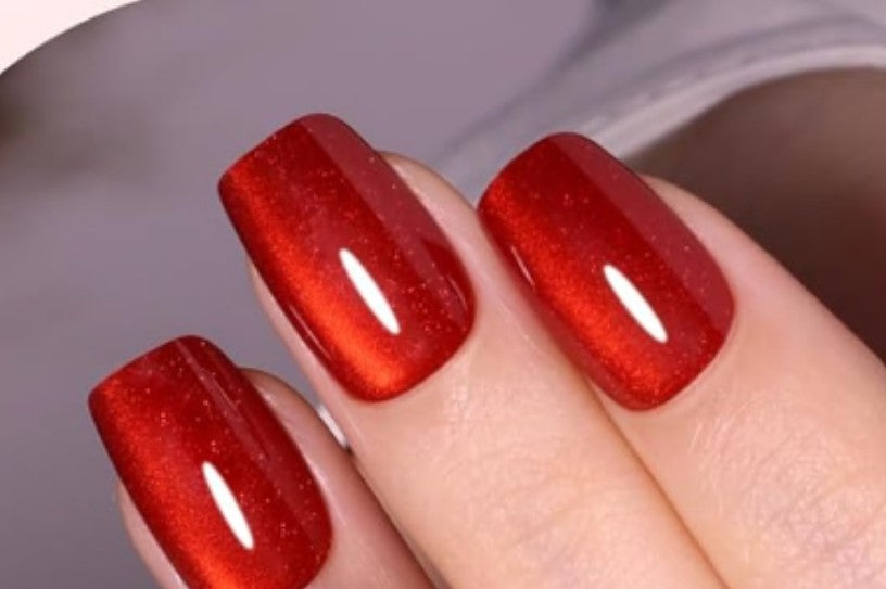 Red pres on nails acrylic shor,medium,long,almond shape.square.coffin.