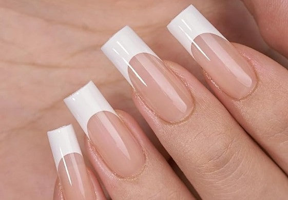 French tip press on nails