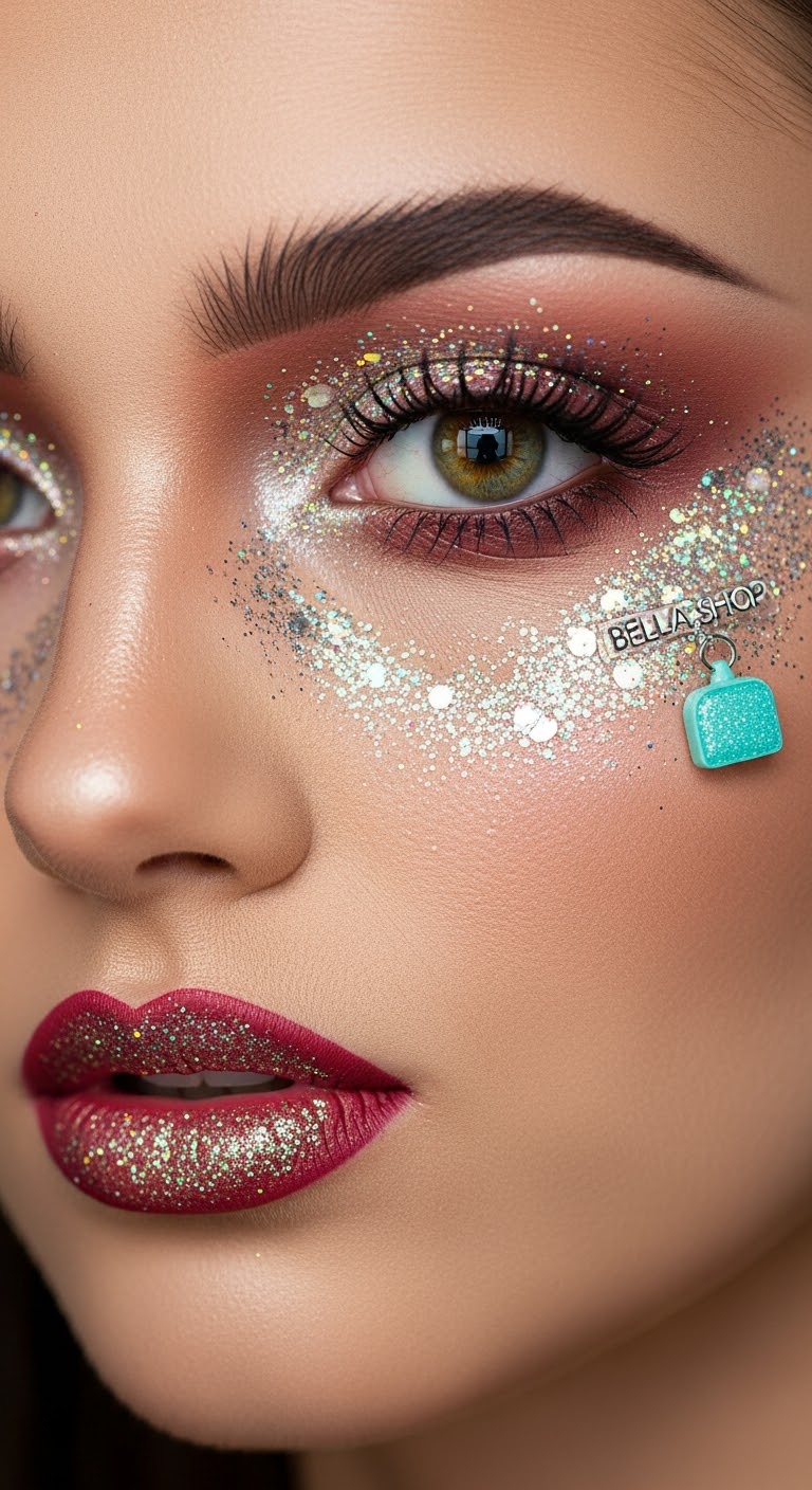 Face glitter & Lipsticks glitter