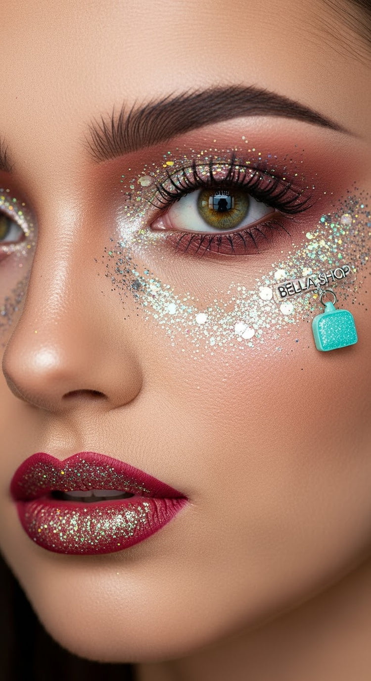 Face glitter & Lipsticks glitter