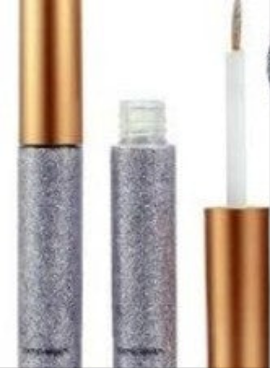 Eye shadow silver liquid gloss glitter