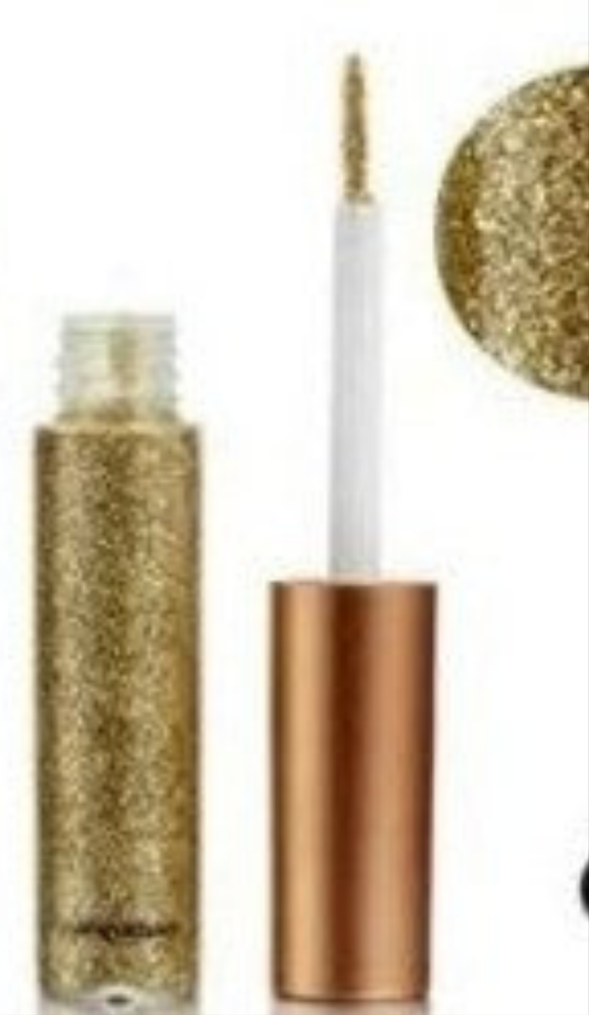 Eye shadow gold liquid gloss glitter