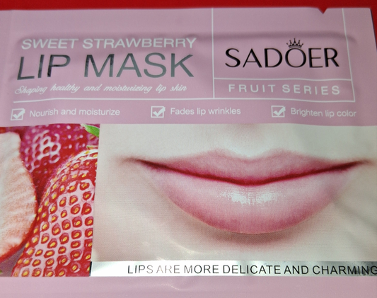 Strawberry lip mask fruit series with natural ingridients
