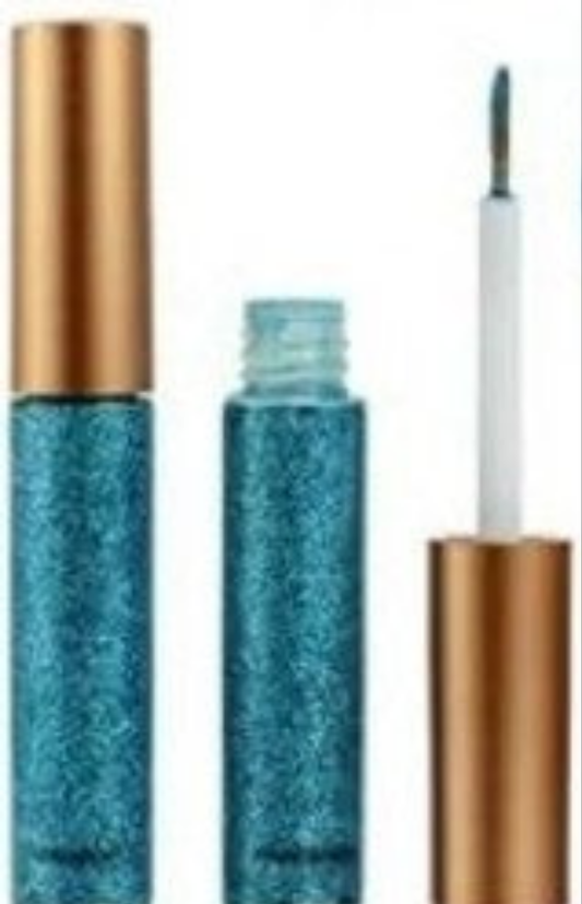 Eye shadow green  liquid gloss glitter