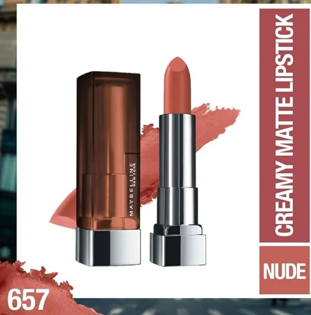 Maybelline  New York Lipstick Creamy Matte 657  Nude Orange