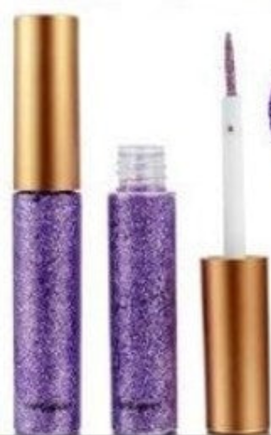 Eye shadow purple liquid gloss glitter