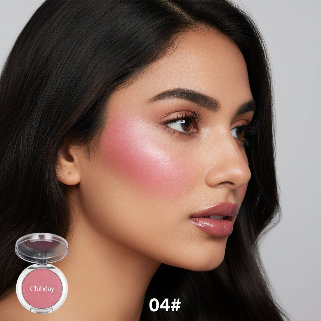 Clubday Marbleized Blush Powder Long-Lasting, Glowing Finish, Smooth & Blendable, Suitable for All Skin Tones, 0.12 Oz-04