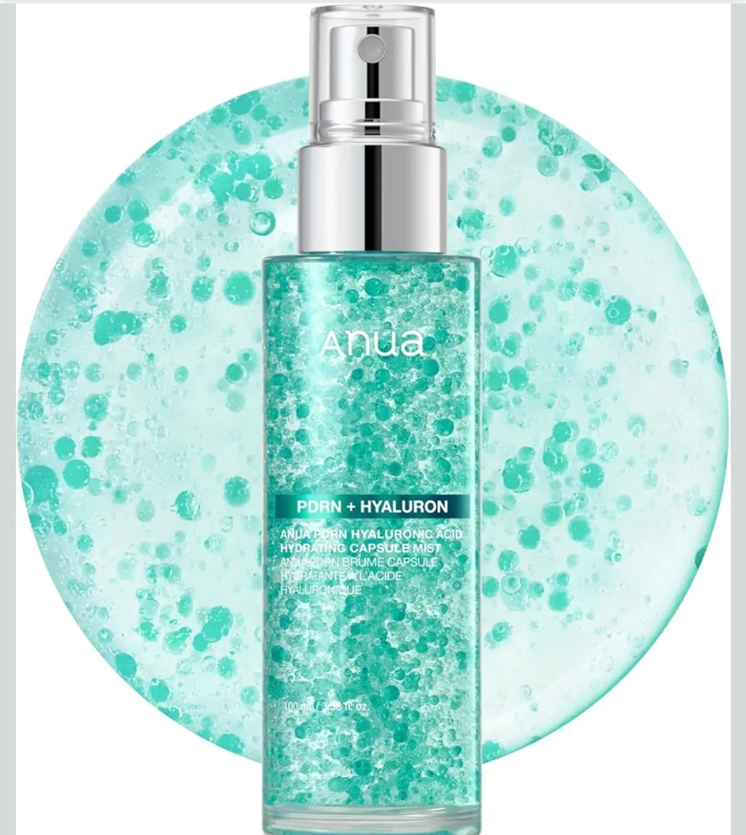 ANUA PDRN Collagen Glow Facial Serum Spray, Hydrating Face Mist, Hyaluronic Acid, dewy glass finish, All Skin Types, Instant Plumping Hydration, Firming Care, Korean Skincare, 3.38 fl oz