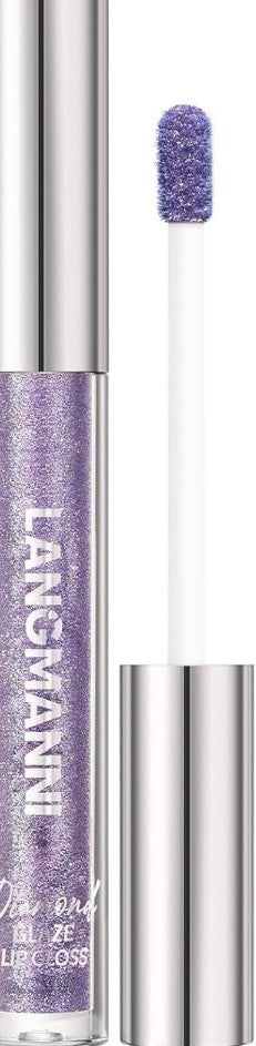Purple glitter lip gloss