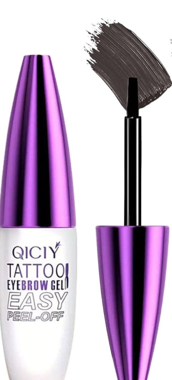 Eye brow liquid gel tatoo black easy-peel off