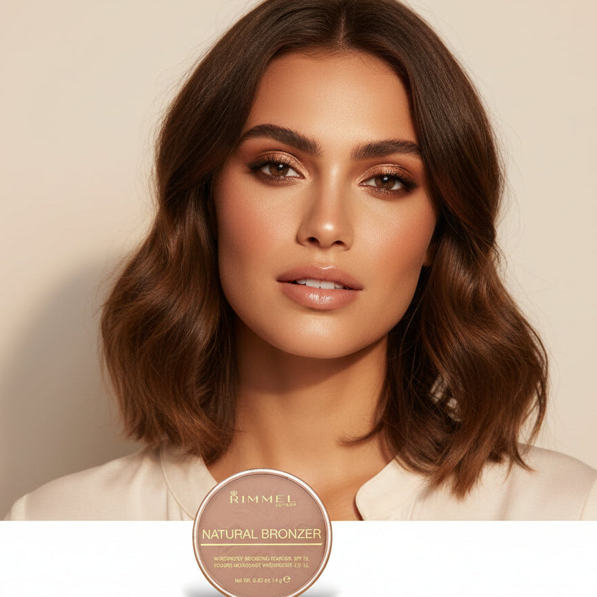 Natural medium bronzer powder waterproof