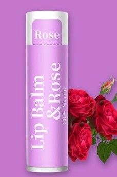 Rose lip balm organic  natural ingridients
