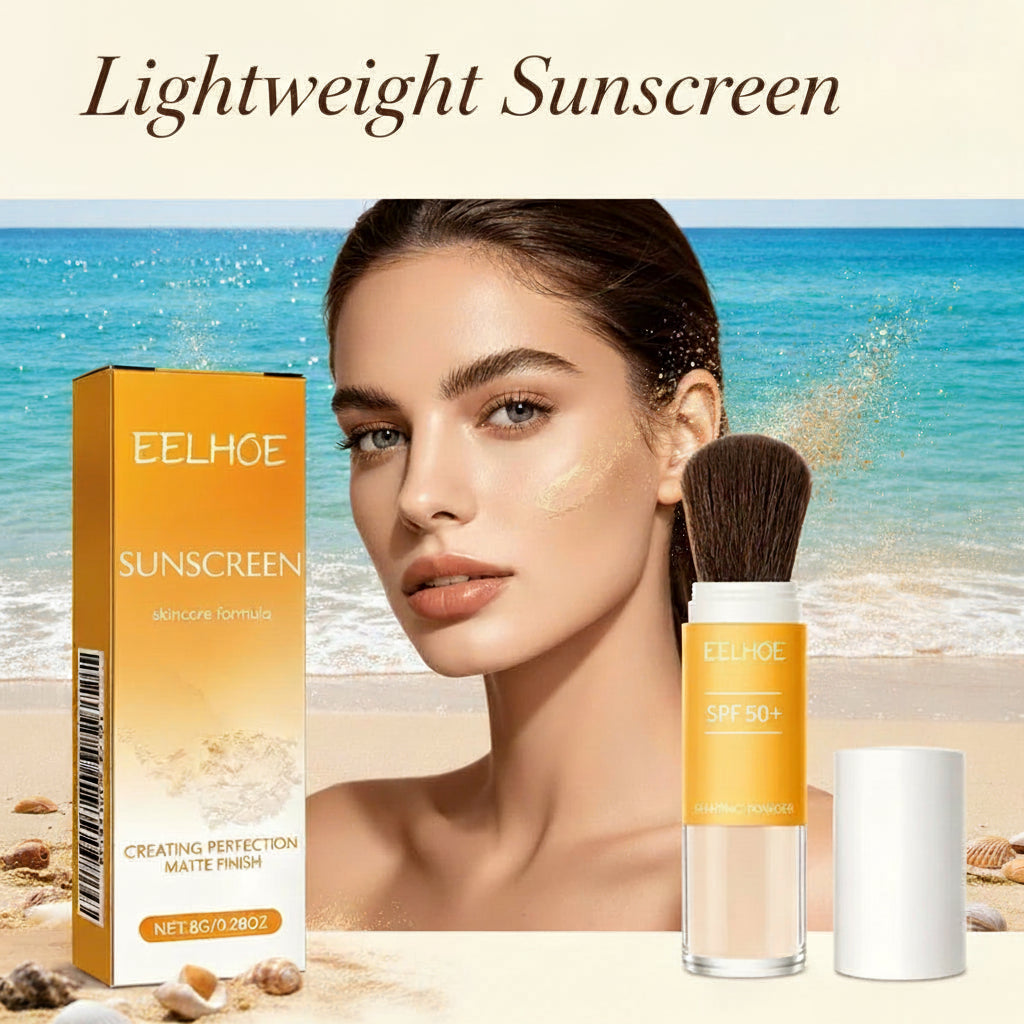 EELHOE lightweight & Setting Powder,sunscreen formula Matte Finish Loose Face Powder, compatible for all skin types natural light & airy.it manages oil & keeps makeup intact for extended periods ,enriched with silica & vitamin E. net.8g./0.28oz.  1 count