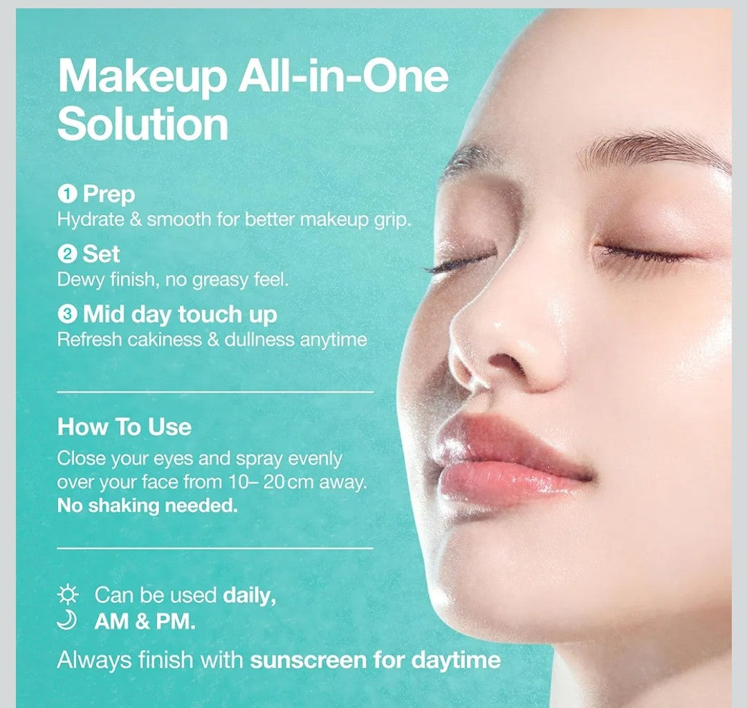 ANUA PDRN Collagen Glow Facial Serum Spray, Hydrating Face Mist, Hyaluronic Acid, dewy glass finish, All Skin Types, Instant Plumping Hydration, Firming Care, Korean Skincare, 3.38 fl oz