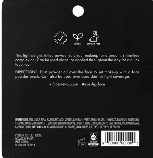 Setting  finish powder E.L.F VEGAN