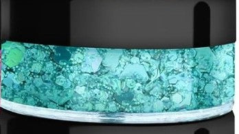 Turquoise  glitter for face and body,hair.