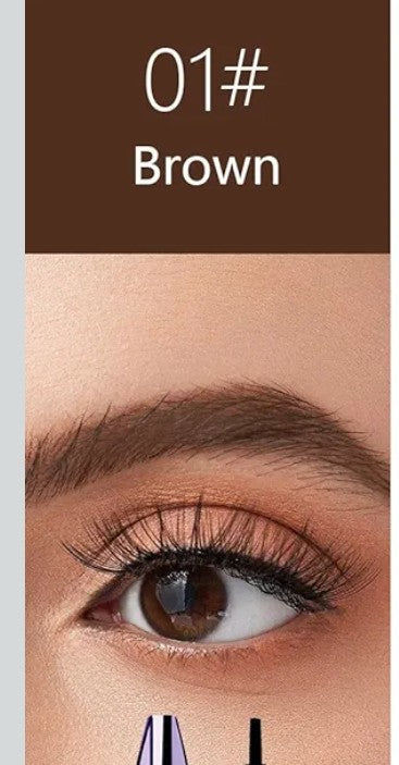 Eyebrow liquid gel tatoo  brown easy-peel off 1 count.