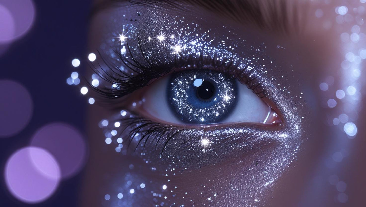 Liquid eye shadow & eyeliner glitter sylver