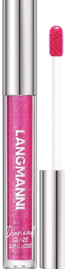 Pink hot  glitter lip gloss