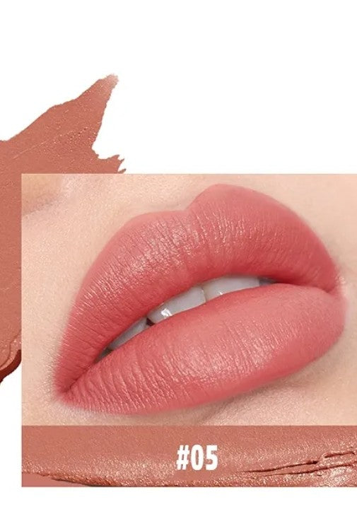 Gray pink lipstick waterproof