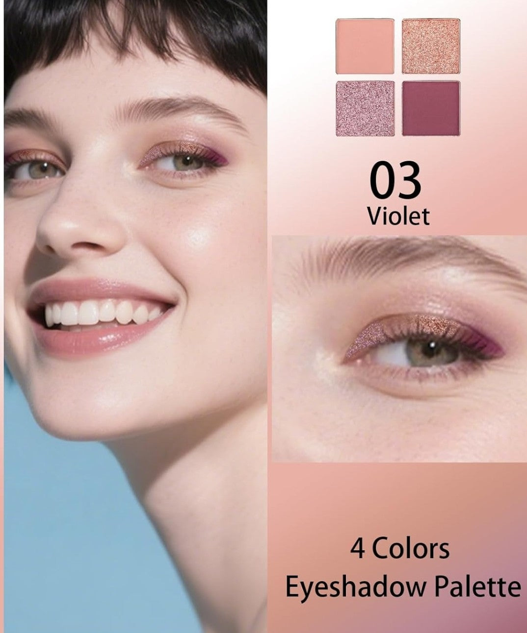 Eyeshadow Palette 4 colors 3 Violet