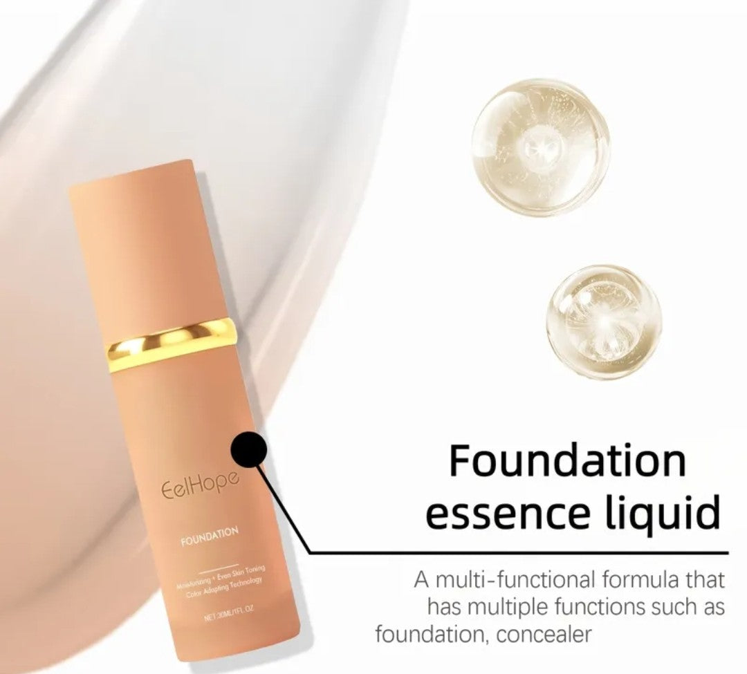 EelHope Color Changing foundation,SPF-50 makeup long-lasting & smudge-proof, waterproof,lightweight,suitable for all skin types,create flawless skin,W/sunscreen,Net 30ML/1FL OZ. 1 count.
