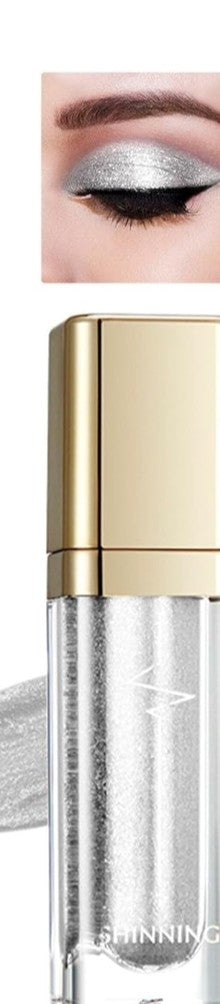 Sylver metalic eyeshadow liquid glitter  color intense color